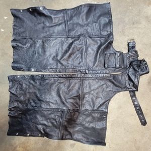 Unik womens leather motorcycle chaps